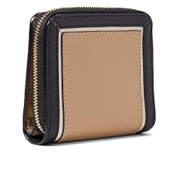 Kate Spade Black and Tan Compact Wallet - Picture 2 of 5